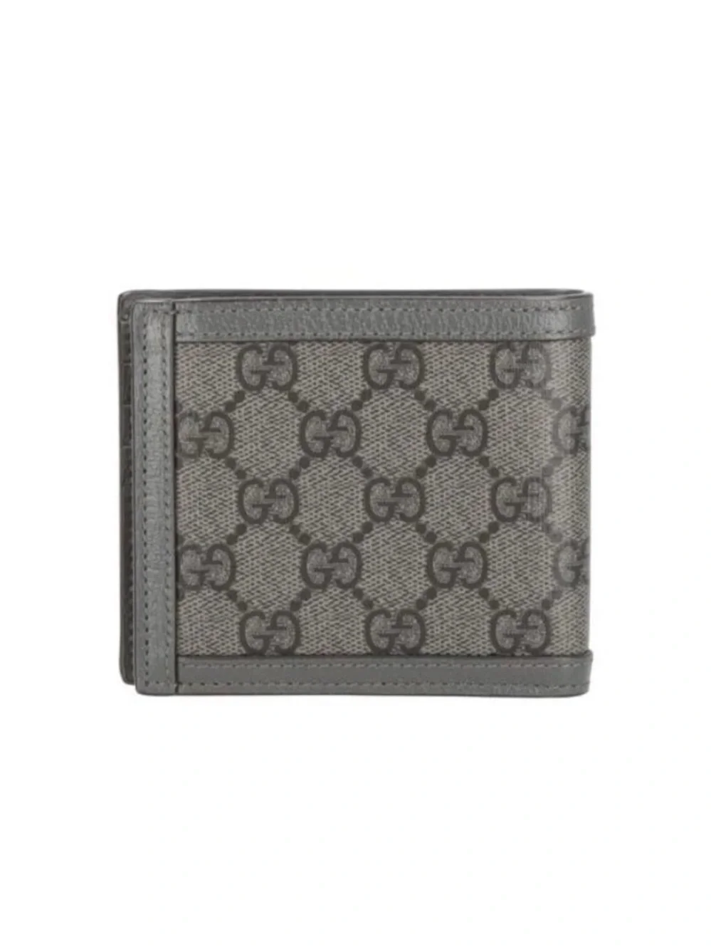 Gucci Men’s Gray GG Canvas Wallet with Silver Double G DEADSTOCK (BRAND NEW)